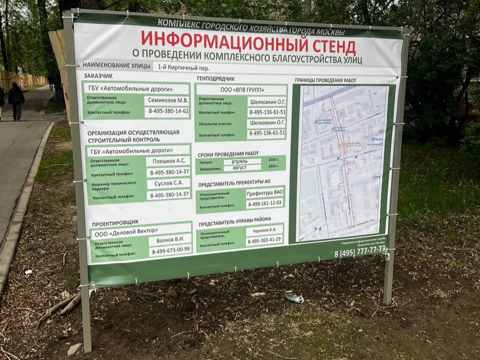 щит строительной площадки